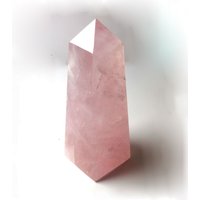 Rosenquarz Obelisk von designerrockshop