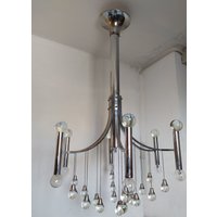 Paar Gaetano Sciolari Kronleuchter Aus Den 60Er Jahren Original Made in Italy Mit 6 Lichtern von designforlivingItaly