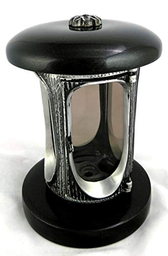 designgrab Alu Grablampe aus Aluminium in Antikoptik in Granit Schwedisch Black von designgrab
