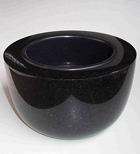 designgrab "Modern Grabschale Durchmesser 25 cm aus Granit Schwedisch Black von designgrab