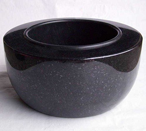 designgrab "Modern Grande Grabschale Durchmesser 34 cm aus Granit Schwedisch Black von designgrab