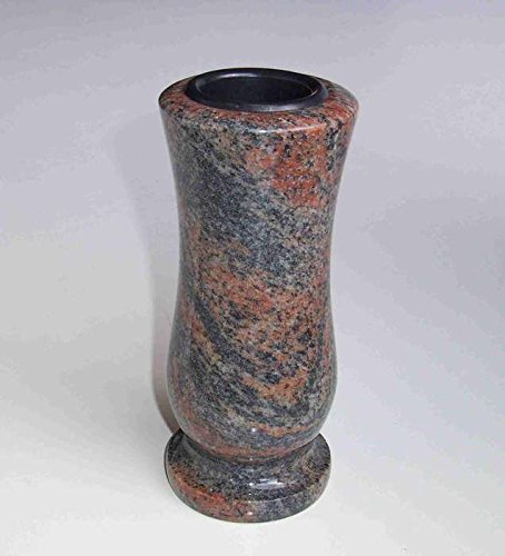 designgrab Taille-small Grabvase aus Granit Gneis Halmstad - sehr kleine Vase für Wand- und kleine Urnengräber! von designgrab