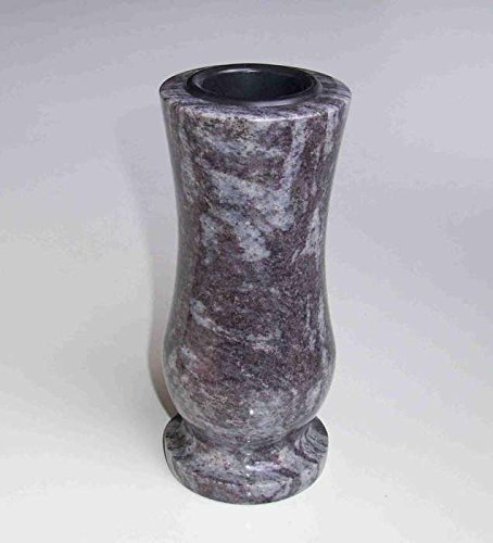 designgrab Taille-small Grabvase aus Granit Orion - sehr kleine Vase für Wand- und kleine Urnengräber! Blau von designgrab