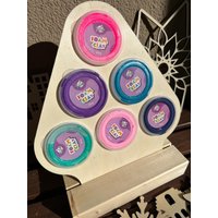 Kreativer Kinder Holzorganizer Für Knete - Handgefertigte Aufbewahrungslösung von designholzstudio