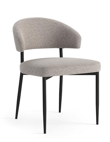 2er Set Design Esszimmerstuhl Iris Stuhl Stühle Samt, Farbe:Beige dunkel von designimpex