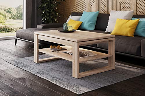 Design Couchtisch Multifunktion Arbeitstisch Tisch Nuo Ablage Esstisch, Farbe:Sonoma Eiche Design Couchtisch Multifunktion Arbeitstisch Tisch Nuo Ablage Esstisch, Farbe:Sonoma Eiche von designimpex
