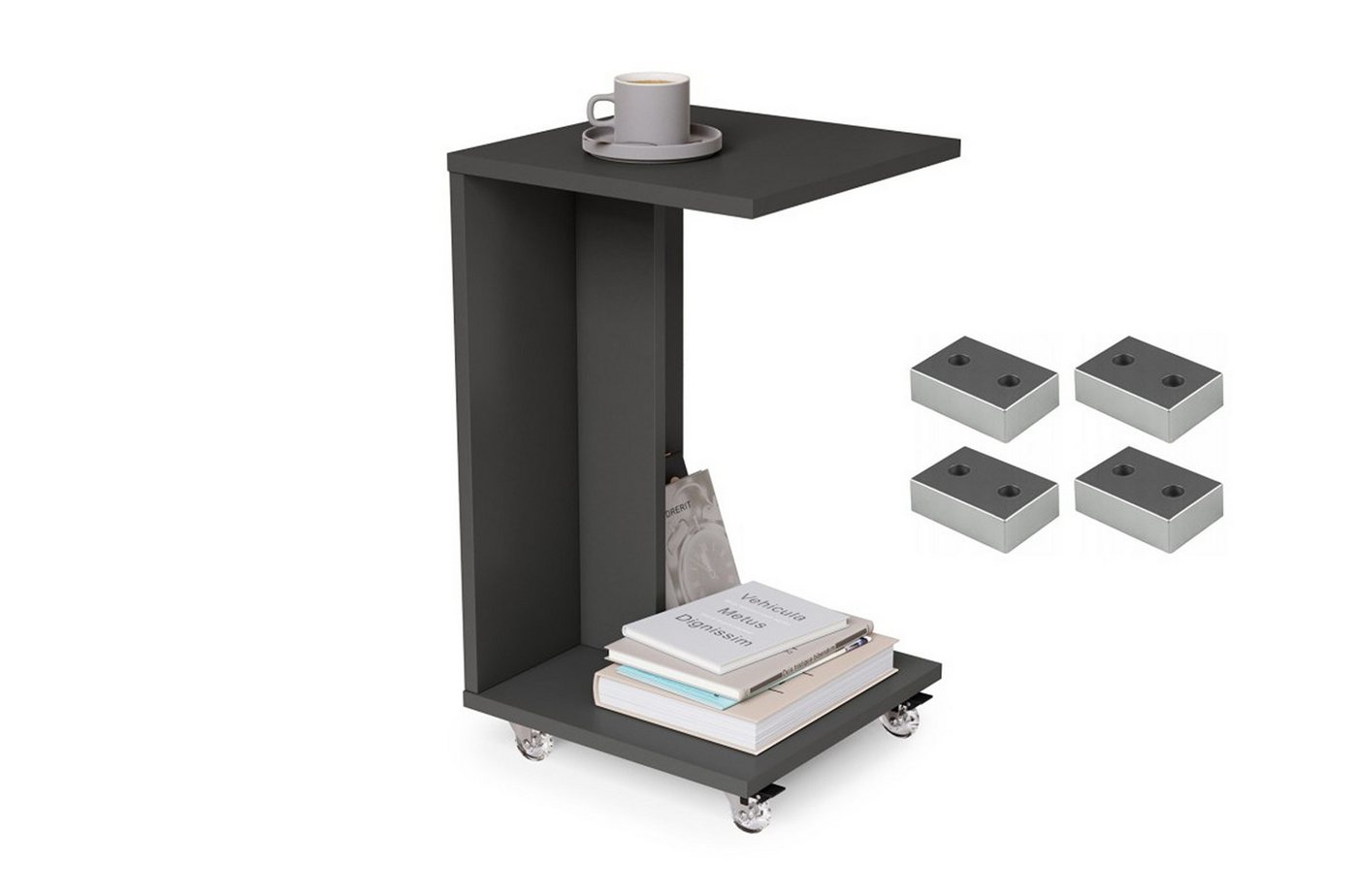 designimpex Beistelltisch Design Hugo Ecktisch Tisch Notebooktisch mit/ohne Rollen, tisch klein, ecktisch, rollbarer tisch, beistelltisch klein,homeoffice designimpex Beistelltisch Design Hugo Ecktisch Tisch Notebooktisch mit/ohne Rollen, tisch klein, ecktisch, rollbarer tisch, beistelltisch klein,homeoffice von designimpex