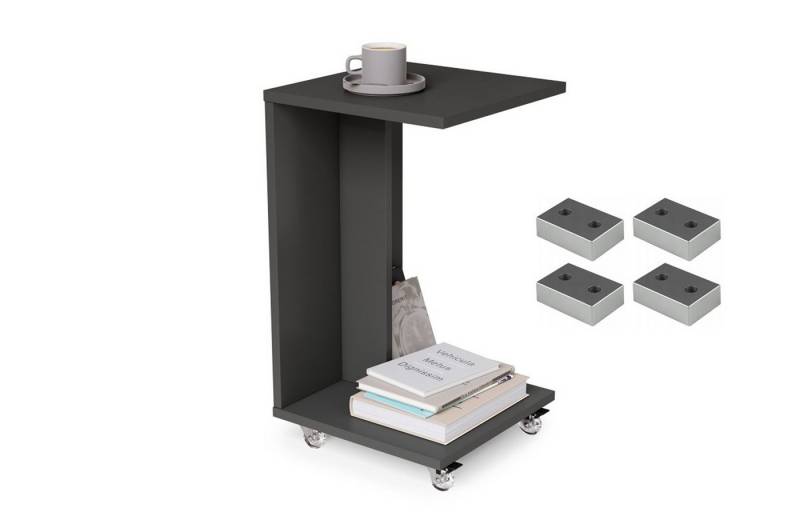 designimpex Beistelltisch Design Hugo Ecktisch Tisch Notebooktisch mit/ohne Rollen, tisch klein, ecktisch, rollbarer tisch, beistelltisch klein,homeoffice designimpex Beistelltisch Design Hugo Ecktisch Tisch Notebooktisch mit/ohne Rollen, tisch klein, ecktisch, rollbarer tisch, beistelltisch klein,homeoffice von designimpex