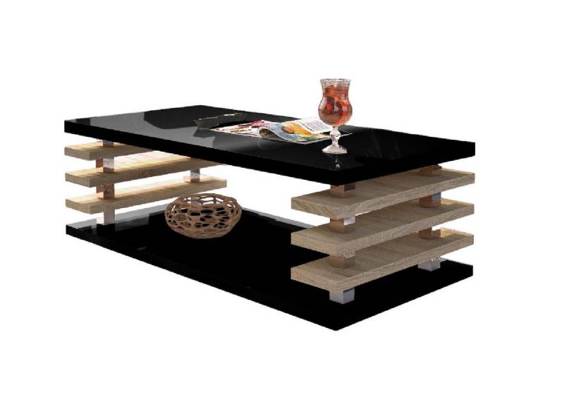 designimpex Couchtisch DC-3 Design Wohnzimmertisch Tisch mit / ohne Rollen von designimpex