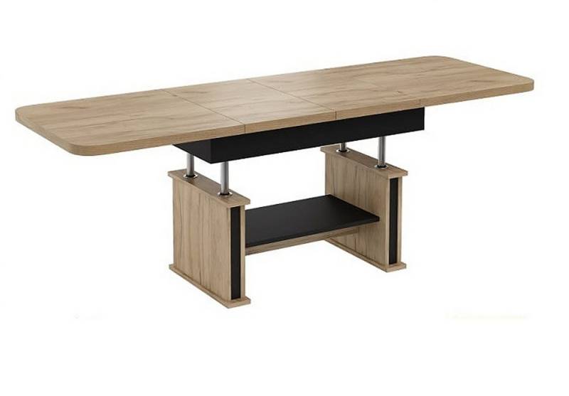 designimpex Couchtisch Design DA-555 Schublade höhenverstellbar ausziehbar Tisch von designimpex