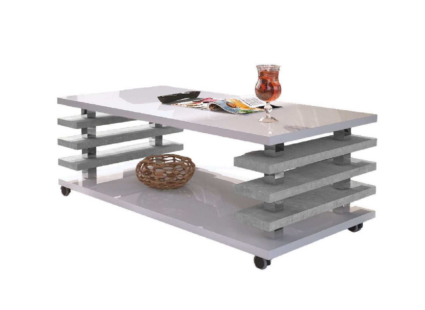 designimpex Couchtisch DC-3 Design Wohnzimmertisch Tisch mit / ohne Rollen designimpex Couchtisch DC-3 Design Wohnzimmertisch Tisch mit / ohne Rollen von designimpex