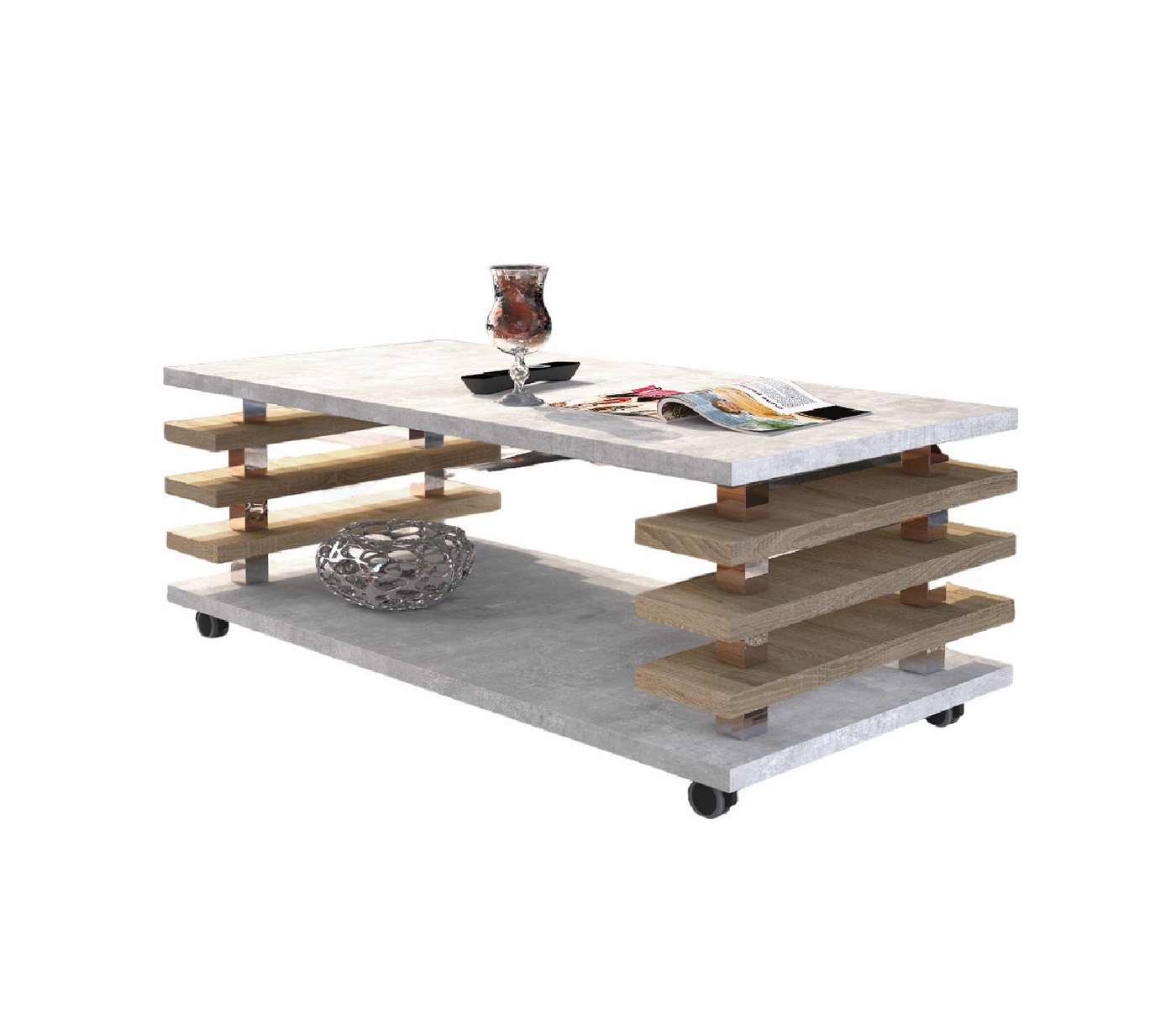 designimpex Couchtisch DC-3 Design Wohnzimmertisch Tisch mit / ohne Rollen designimpex Couchtisch DC-3 Design Wohnzimmertisch Tisch mit / ohne Rollen von designimpex