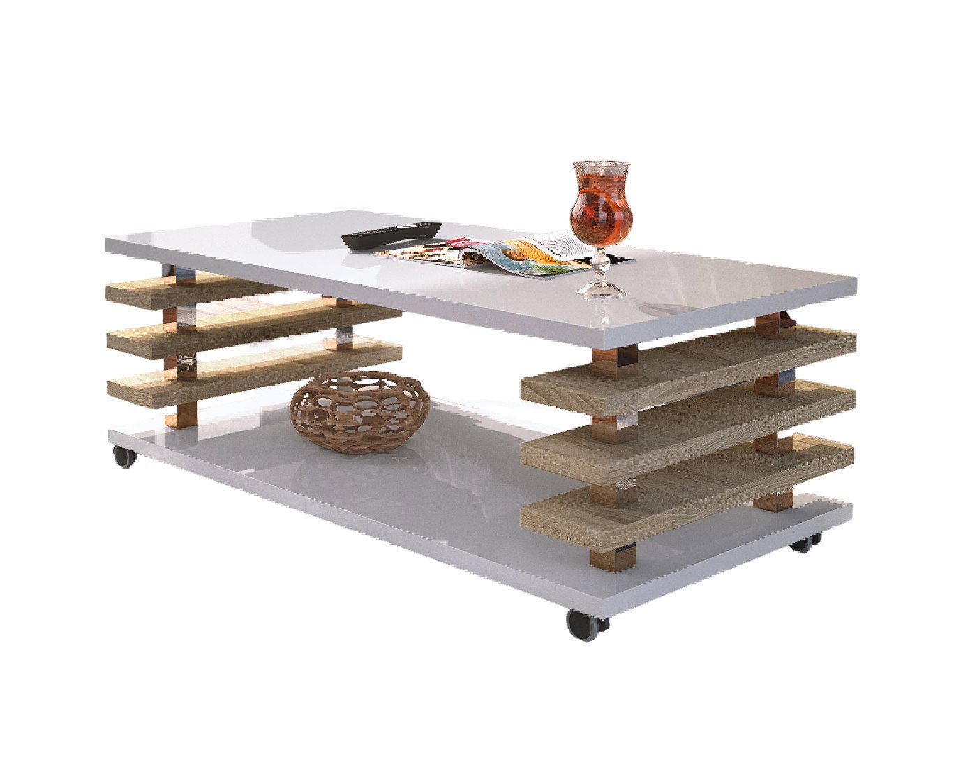 designimpex Couchtisch Design Couchtisch DC-3 Wohnzimmertisch Tisch Rollen designimpex Couchtisch Design Couchtisch DC-3 Wohnzimmertisch Tisch Rollen von designimpex