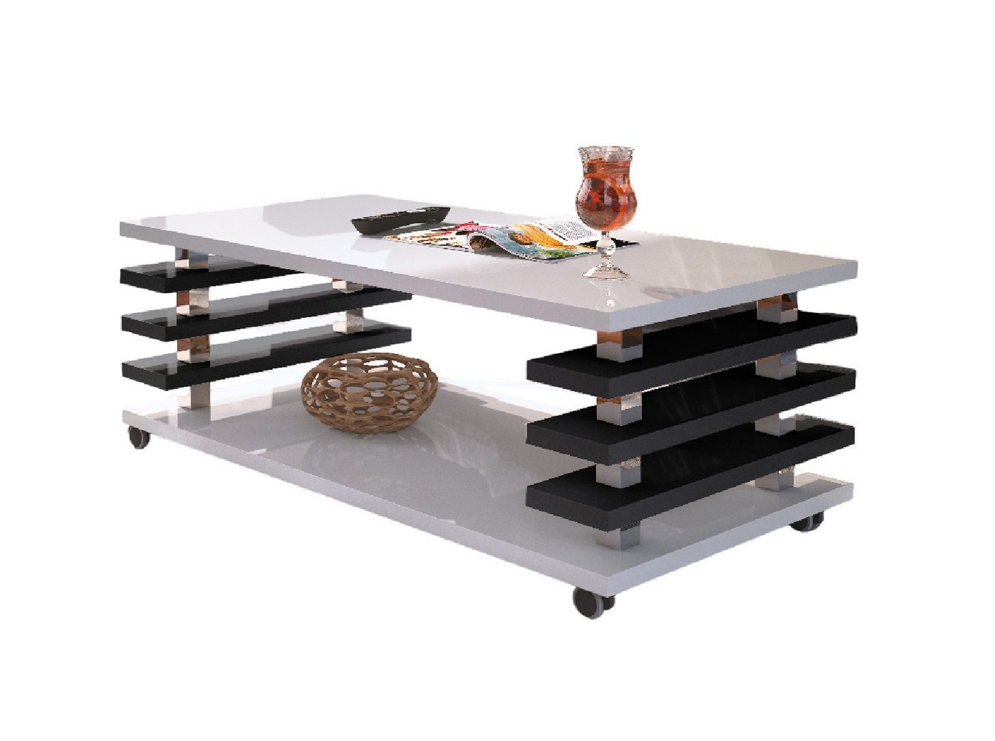 designimpex Couchtisch Design Couchtisch DC-3 Wohnzimmertisch Tisch Rollen designimpex Couchtisch Design Couchtisch DC-3 Wohnzimmertisch Tisch Rollen von designimpex