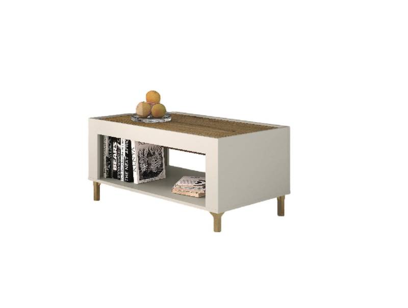 designimpex Couchtisch Design DM-1 Eiche Whisky Tisch Wohnzimmertisch Ablagefläche von designimpex