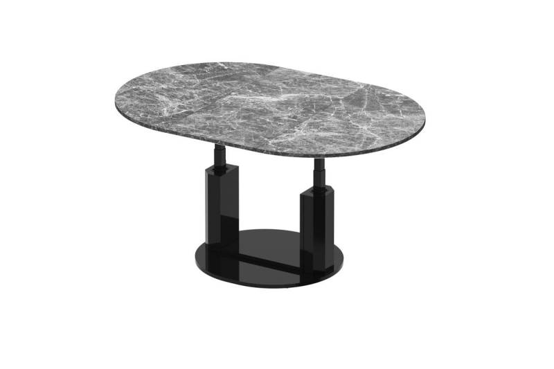designimpex Couchtisch Design HEM-111 Hochglanz ausziehbar höhenverstellbar Tisch von designimpex