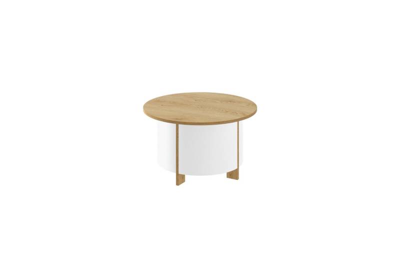 designimpex Couchtisch Design Couchtisch HSL-111 rund Hochglanz Wohnzimmer Tisch 80 x 44 cm von designimpex
