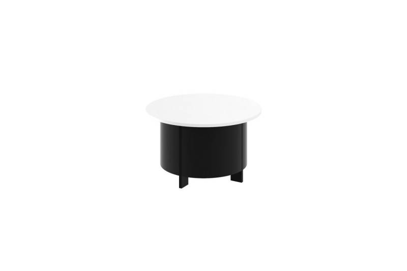designimpex Couchtisch Design Couchtisch HSL-111 rund Hochglanz Wohnzimmer Tisch 80 x 44 cm von designimpex
