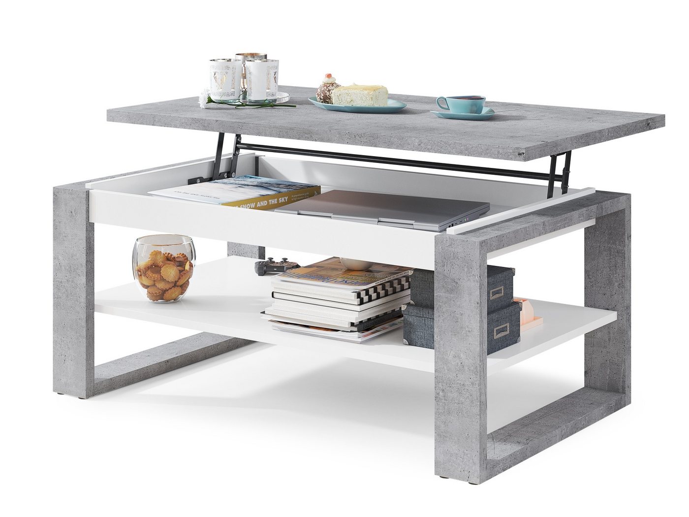 designimpex Couchtisch Design Multifunktionstisch Nuo Arbeitstisch Tisch Ablage Esstisch designimpex Couchtisch Design Multifunktionstisch Nuo Arbeitstisch Tisch Ablage Esstisch von designimpex