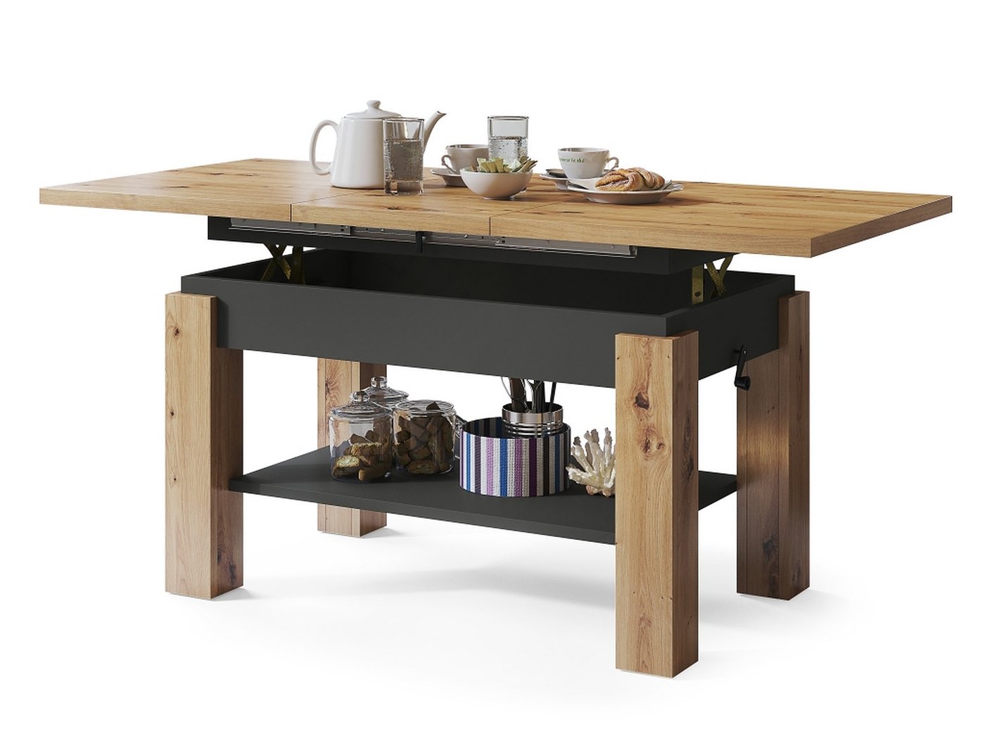 designimpex Couchtisch Design Couchtisch Tisch Astoria höhenverstellbar ausziehbar Esstisch, Funktionstisch, Wohnzimmertisch, Tisch, Esstisch, Sofatisch designimpex Couchtisch Design Couchtisch Tisch Astoria höhenverstellbar ausziehbar Esstisch, Funktionstisch, Wohnzimmertisch, Tisch, Esstisch, Sofatisch von designimpex
