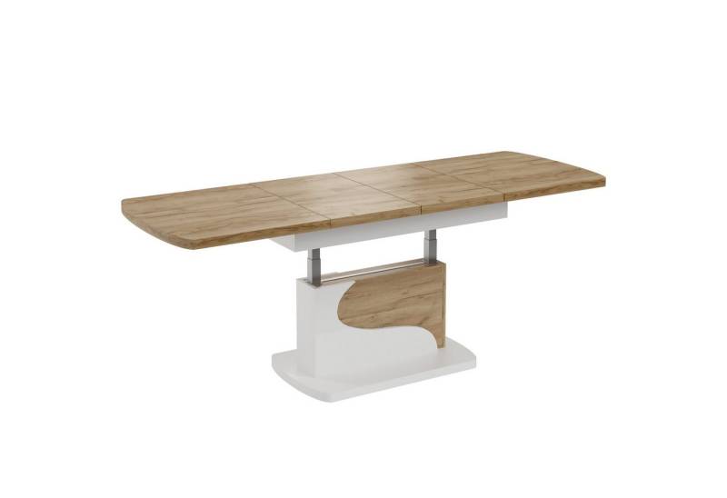 designimpex Couchtisch Design DA-111 höhenverstellbar ausziehbar Esstisch von designimpex