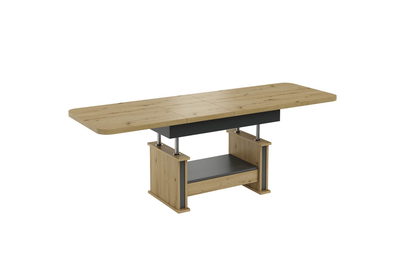 designimpex Couchtisch Design DA-555 Schublade höhenverstellbar ausziehbar Tisch abgerundet designimpex Couchtisch Design DA-555 Schublade höhenverstellbar ausziehbar Tisch abgerundet von designimpex