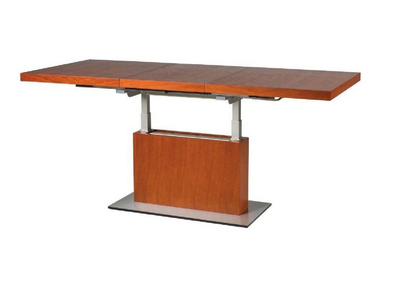 designimpex Couchtisch Design MN-7 Kirschbaum Kirsche höhenverstellbar & ausziehbar Esstisch von designimpex