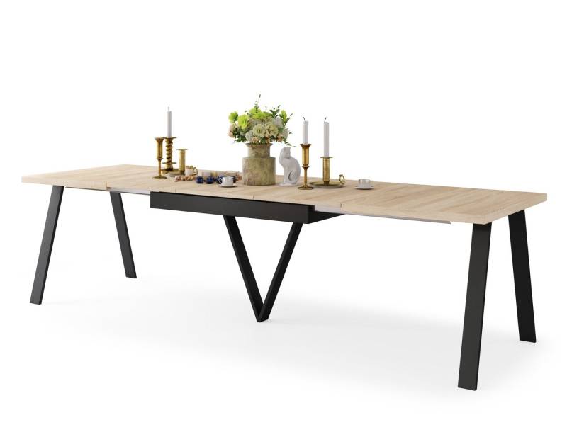 designimpex Esstisch Design Avery ausziehbar XXL 140 - 290 cm Esszimmertisch Tisch von designimpex