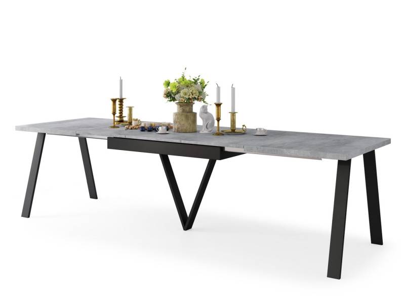 designimpex Esstisch Design Avery ausziehbar XXL 180 - 330 cm Esszimmertisch Tisch von designimpex
