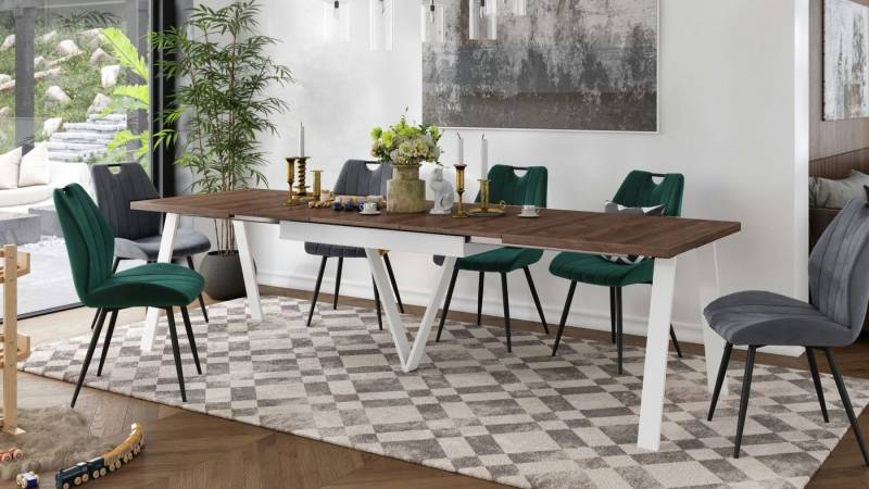 designimpex Esstisch Design Avery ausziehbar XXL 180 - 330 cm Esszimmertisch Tisch designimpex Esstisch Design Avery ausziehbar XXL 180 - 330 cm Esszimmertisch Tisch von designimpex