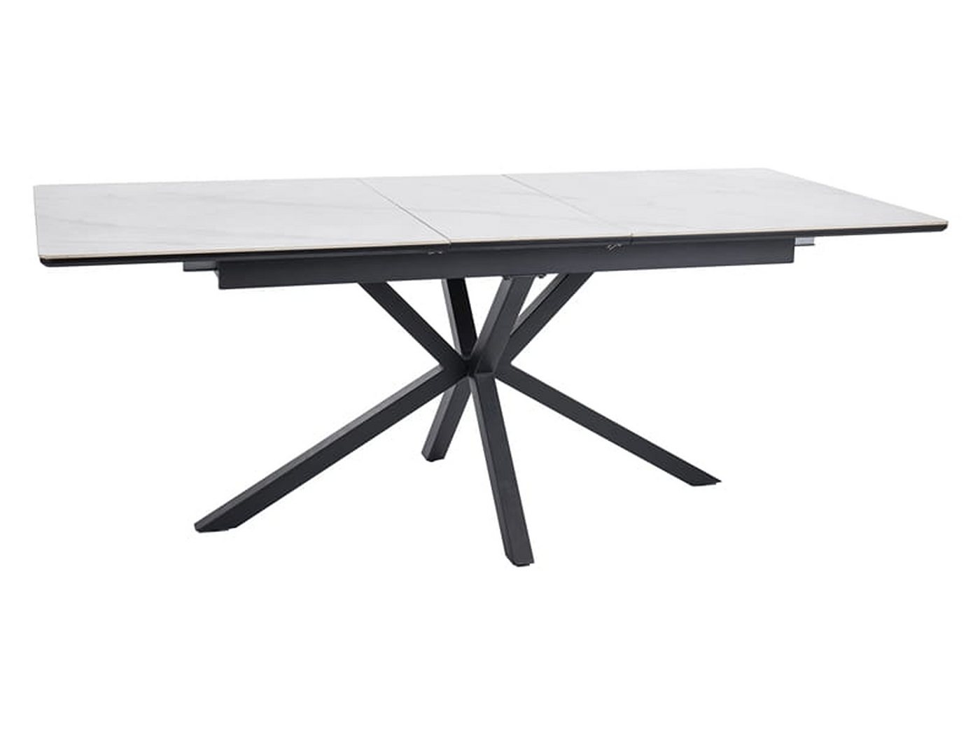 designimpex Esstisch Design Esstisch GL-111 ausziehbar Tisch Esszimmer 160 - 200 cm von designimpex