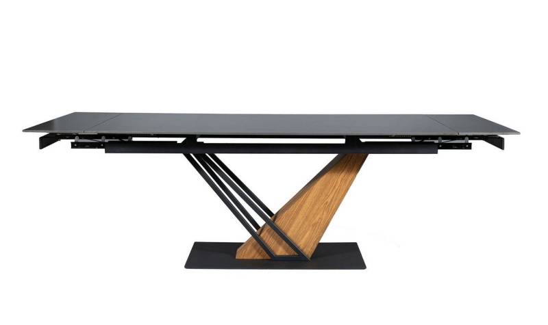 designimpex Esstisch Design GN-111 Keramik Marmor Schwarz ausziehbar Esszimmer von designimpex