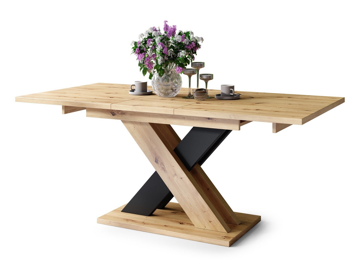 designimpex Esstisch Design Karo Tisch ausziehbar 140 - 180 cm Esszimmer designimpex Esstisch Design Karo Tisch ausziehbar 140 - 180 cm Esszimmer von designimpex