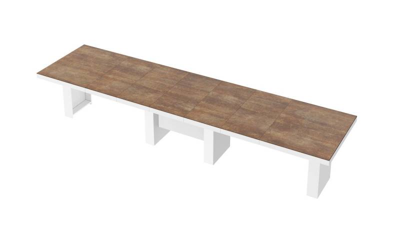 designimpex Esstisch Design HLA-111 Tisch Hochglanz XXL ausziehbar 160 bis 400 cm von designimpex