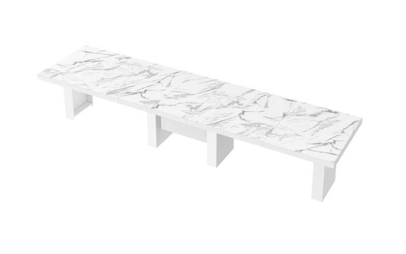 designimpex Esstisch Design HLA-111 Tisch Hochglanz XXL ausziehbar 160 bis 400 cm von designimpex