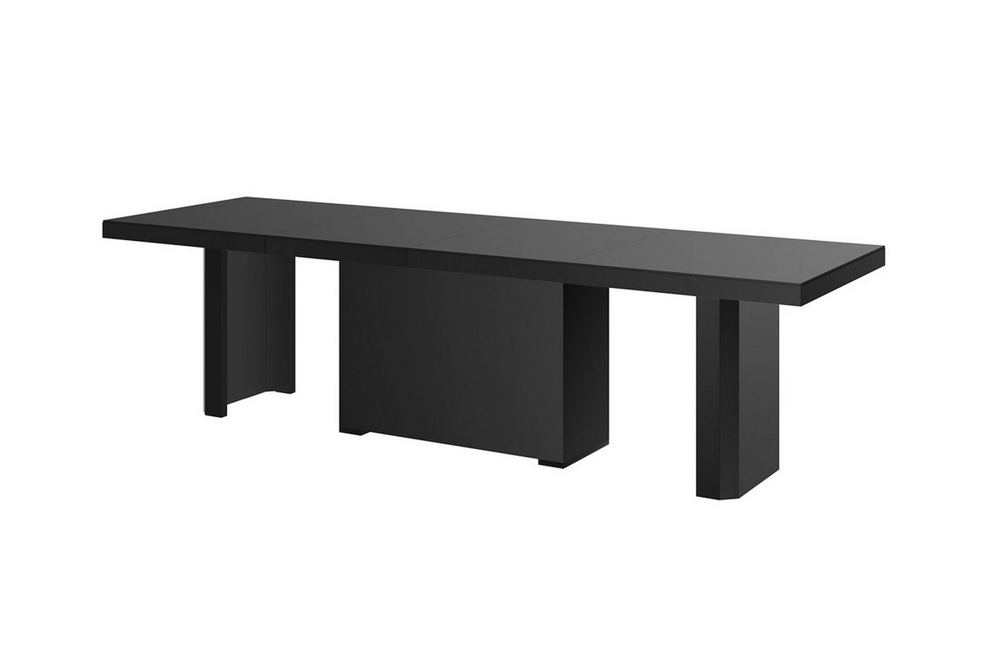 designimpex Esstisch Design Tisch HE-444 Schwarz Hochglanz XXL ausziehbar 160 bis 412 cm von designimpex