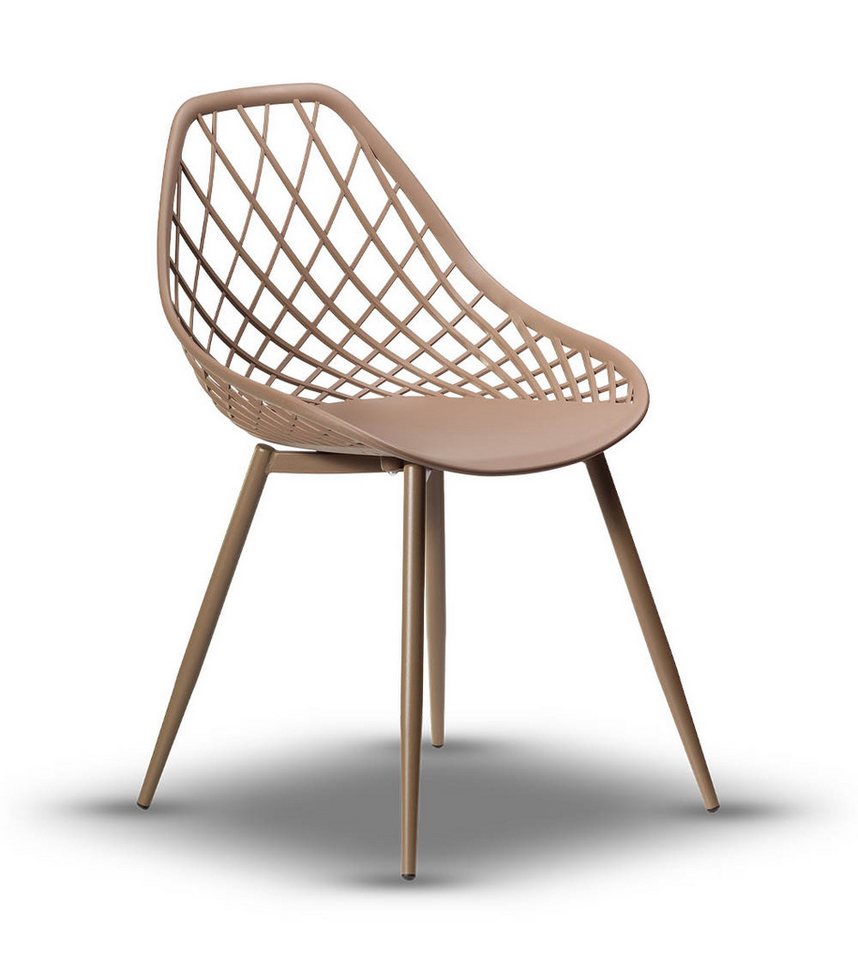 designimpex Esszimmerstuhl Design Lugo Esszimmerstuhl Gartenstuhl Outdoor Stuhl Stühle Terasse von designimpex