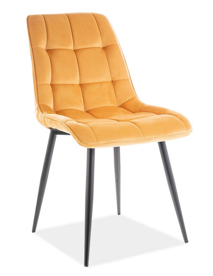 designimpex Esszimmerstuhl Design SH-1 Stuhl Stühle Samt Esszimmer von designimpex