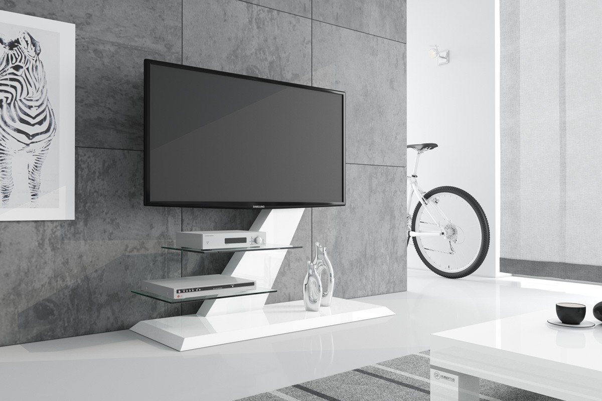 designimpex TV-Rack Design Fernsehtisch HZ-111 Hochglanz TV Möbel TV Rack TV-Halterung von designimpex