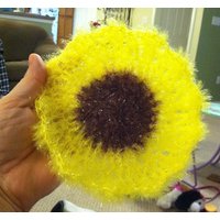 Küchen-Scrubbies, Topf-Scrubber, Sonnenblumen-Scrubby, Blumen-Susemi-Scrubby, Dish Scrubbie, Scheuerschwamm, Nicht-Kratzendes Scrubby, Geschirrtuch von designsbydkd