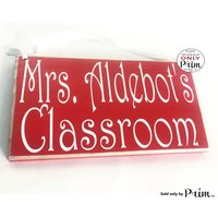 10x6 Lehrer Klassenzimmer Name Benutzerdefinierte Holzschild Personalisierter Counselor Teach Class Schüler Klasse in Session Back To School von designsbyprim