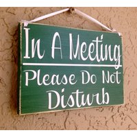 10x8 in Einer Besprechung Bitte Nicht Stören Benutzerdefinierte Holzschild Konferenz Besetzt Verfügbar Business Office Der Sitzung Fortschritt von designsbyprim