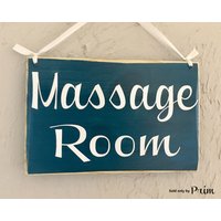 8x6 Massage Raum Benutzerdefinierte Holzschild Spa Salon Behandlung in Sitzung Fortschritt Business Service Entspannung Tür Plaque von designsbyprim