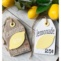 Rustikales Lemonade Etikett 3D Lemon Tiered Tray Decor von designstylebymarci