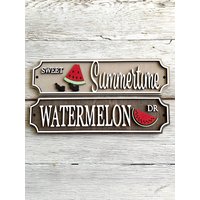 Wassermelonen-Schilder/Sommer Dekor Tablett-Dekor Wassermelonen-Dekor Süßer von designstylebymarci