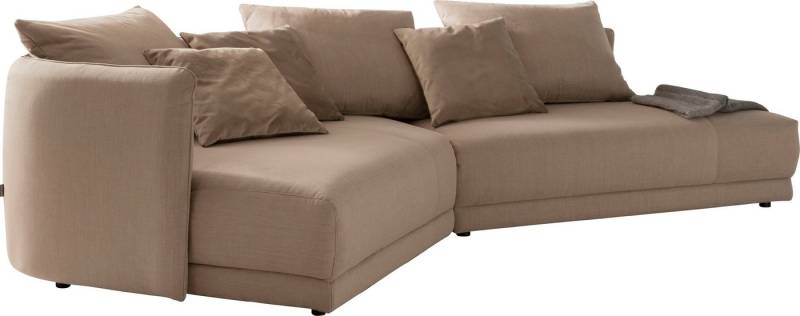 designwerk Ecksofa New York L-Form, anmutendes Designsofa, mit moderner R&ung im Rücken von designwerk