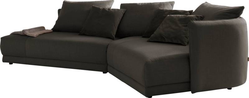 designwerk Ecksofa New York L-Form, anmutendes Designsofa, mit moderner R&ung im Rücken von designwerk