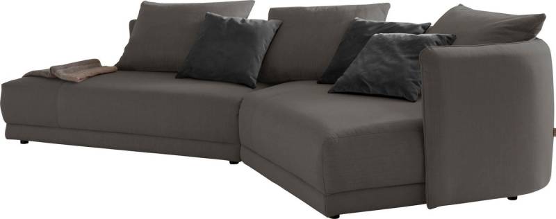 designwerk Ecksofa New York L-Form, anmutendes Designsofa, mit moderner R&ung im Rücken von designwerk