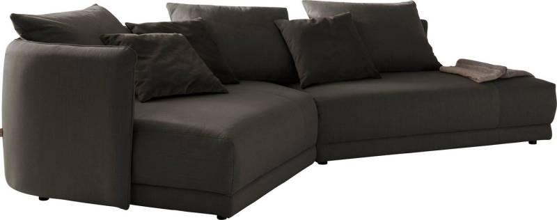 designwerk Ecksofa New York L-Form, anmutendes Designsofa, mit moderner R&ung im Rücken von designwerk