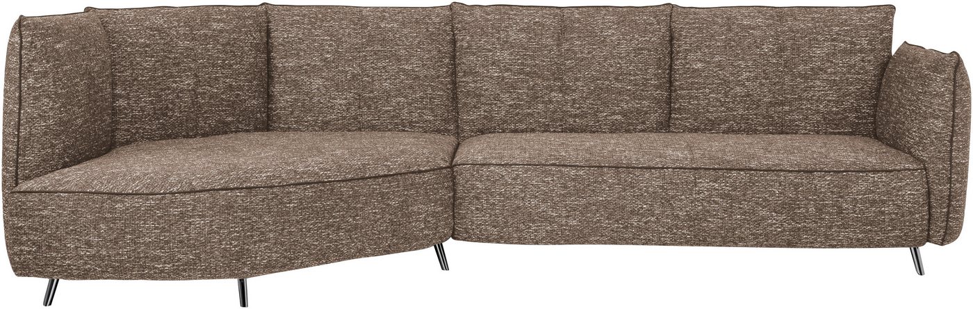 designwerk Loungesofa Faber, Loungesofa mit Rückenteil-und-Armteilverstellung, L-Form von designwerk